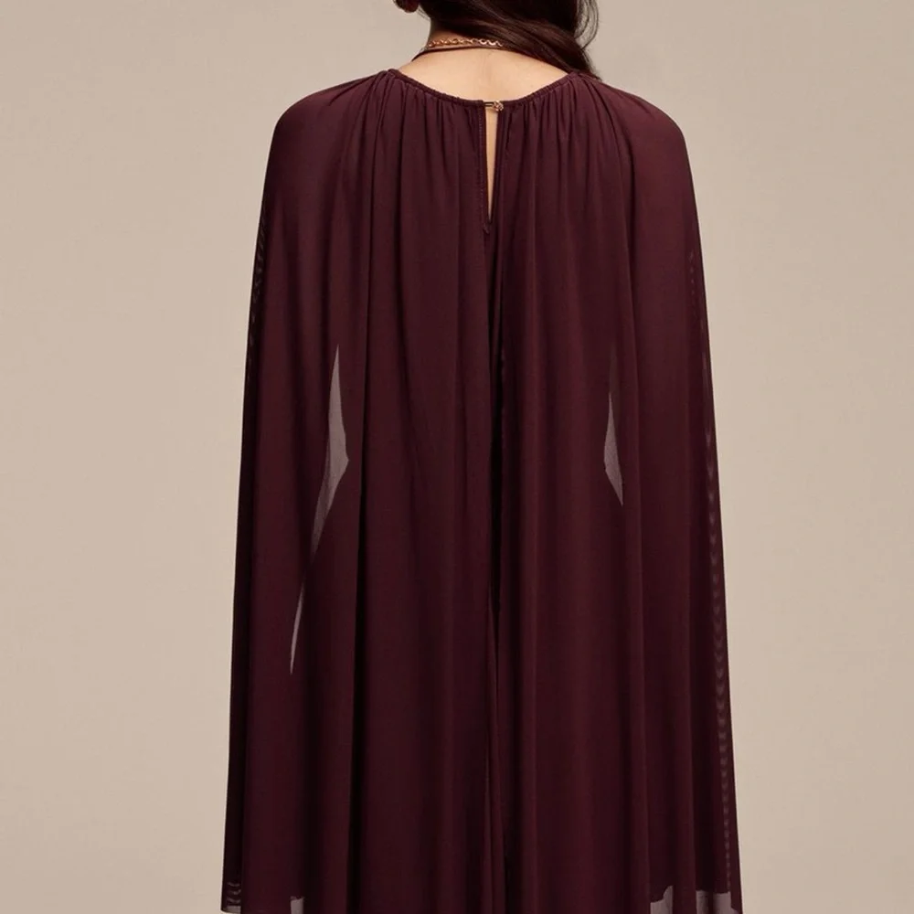 Commense Long Sleeve Burgundy Dress - Picture 5 of 5